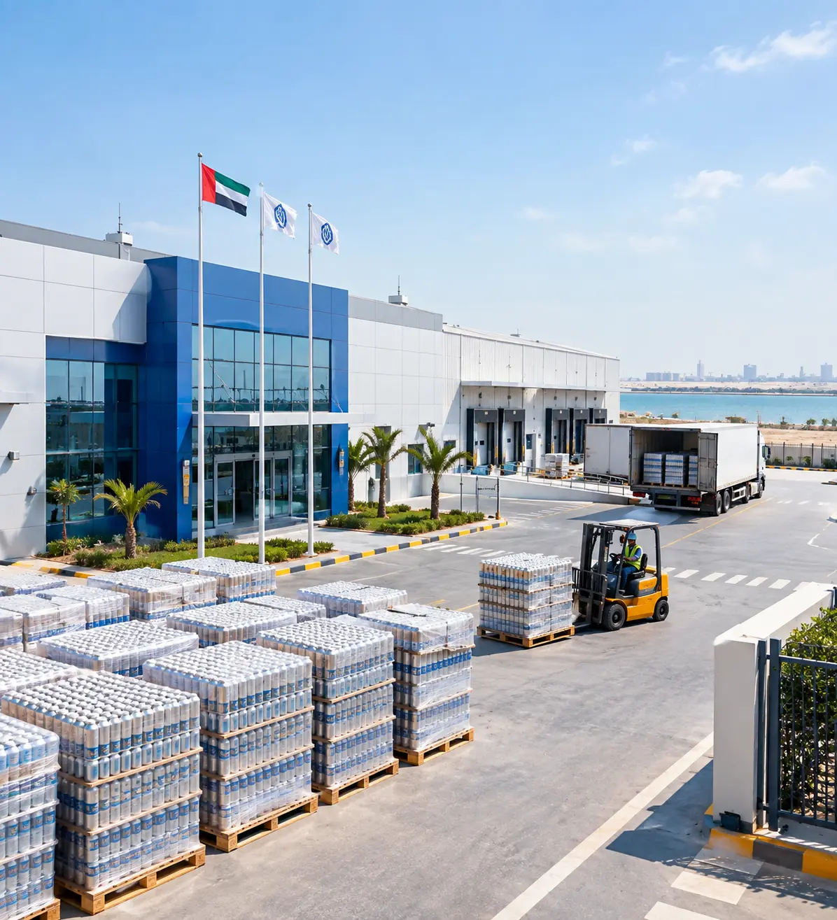 Alqaed aerosol factory in Umm Al Quwain Free Trade Zone, UAE